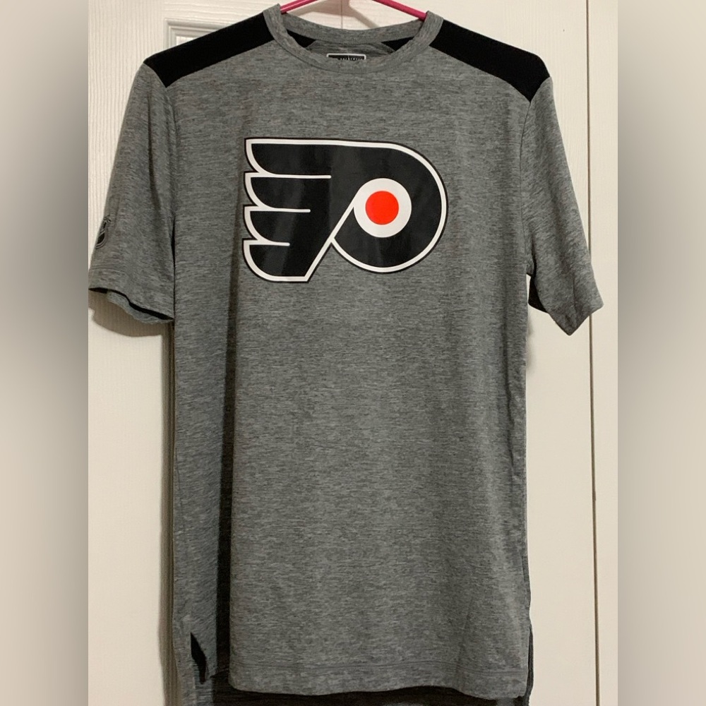 Philadelphia Flyers Wraparound Tri-Blend T-Shirt - Heather Gray